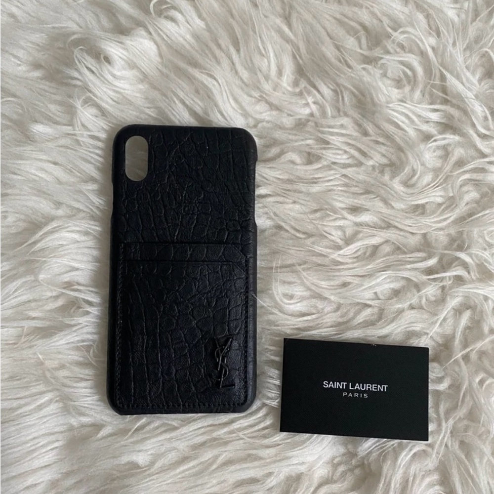 Authentic Saint Laurent Croc leather I phone 10 pro
